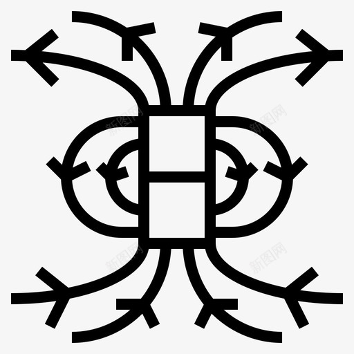 磁铁替代医学42线性svg_新图网 https://ixintu.com 磁铁 替代 医学 线性