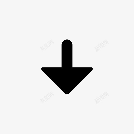 箭头下粗线条2svg_新图网 https://ixintu.com 箭头 粗线条