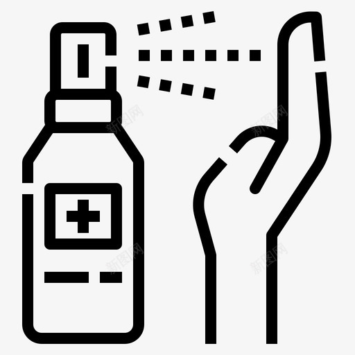 洗手液个人卫生7线性svg_新图网 https://ixintu.com 洗手 个人 卫生 线性