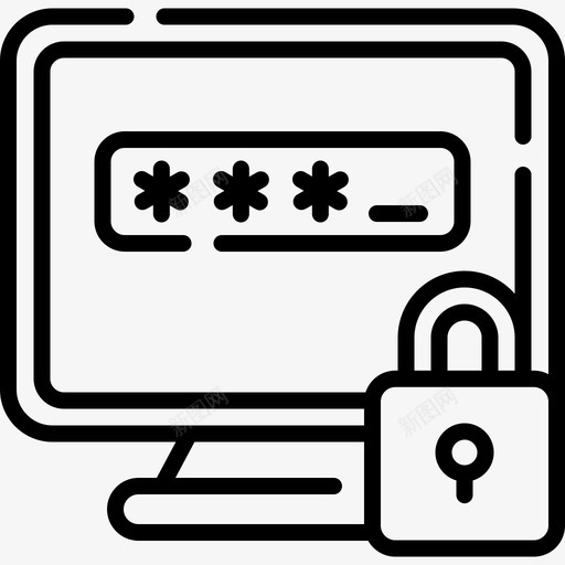 密码营销217线性svg_新图网 https://ixintu.com 密码 营销 线性