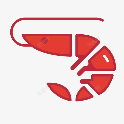 生鲜虾类svg_新图网 https://ixintu.com 生鲜 虾类