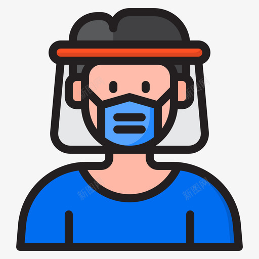 面部保护医疗保健16svg_新图网 https://ixintu.com 面部 保护 医疗保健