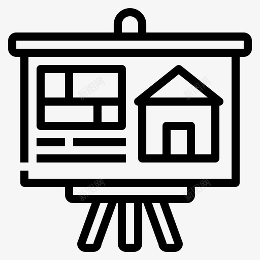 房屋展示设计房屋svg_新图网 https://ixintu.com 房屋 展示 房地产 设计 经纪人 销售