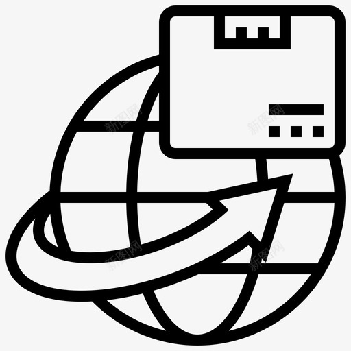 全球分销出口svg_新图网 https://ixintu.com 全球 分销 出口 装运 供应 物流