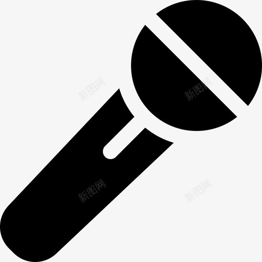 麦克风通信233填充svg_新图网 https://ixintu.com 麦克风 通信 填充