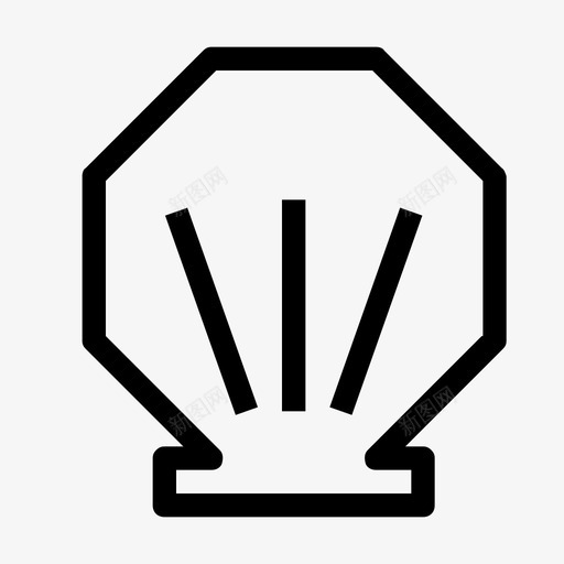 扇贝海鲜svg_新图网 https://ixintu.com 扇贝 海鲜