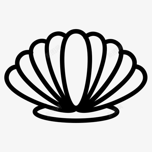 贝壳海螺壳盖svg_新图网 https://ixintu.com 贝壳 海螺 水下