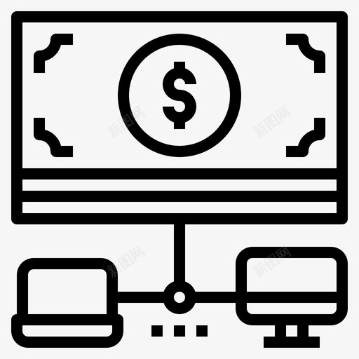 在线支付金融51线性svg_新图网 https://ixintu.com 在线支付 金融 线性