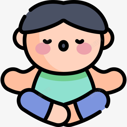 瑜伽瑜伽40线性颜色svg_新图网 https://ixintu.com 瑜伽 线性 颜色