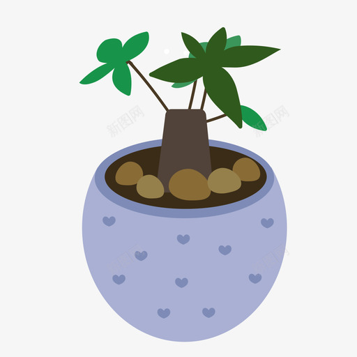 发财树svg_新图网 https://ixintu.com 发财