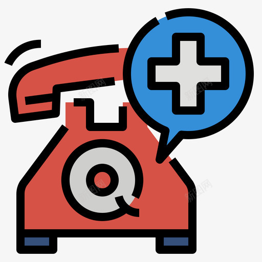 呼叫医用303线性颜色svg_新图网 https://ixintu.com 呼叫 医用 线性 颜色