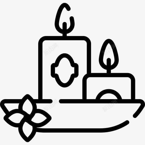冥想休闲和在家活动1线性svg_新图网 https://ixintu.com 冥想 休闲 在家 活动 线性