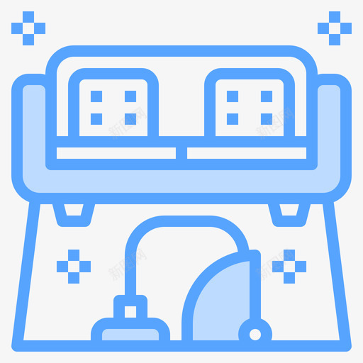沙发清洁163蓝色svg_新图网 https://ixintu.com 沙发 清洁 蓝色