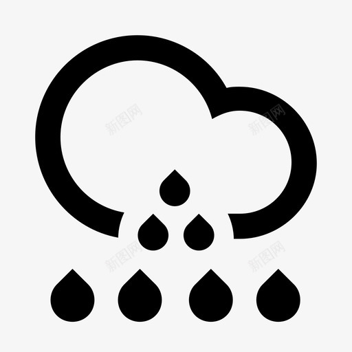 icon天气大暴雨转特大暴雨svg_新图网 https://ixintu.com 大暴雨 icon 天气 转特