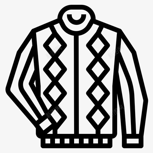 采购产品毛衣衣服针织svg_新图网 https://ixintu.com 衣服 采购 产品 毛衣 针织 套头 布料 轮廓