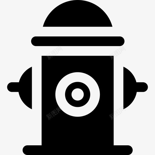 消火栓泵水svg_新图网 https://ixintu.com 消火栓 公共服务 固体