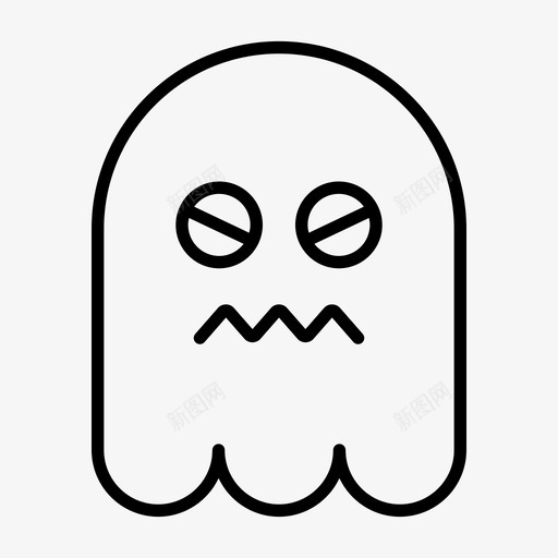 鬼魂卡通表情符号svg_新图网 https://ixintu.com 表情 鬼魂 符号 卡通 万圣节 1行