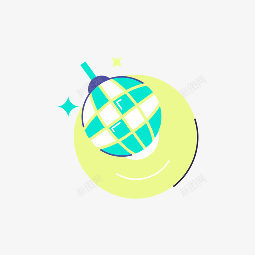 discosvg_新图网 https://ixintu.com disco 扁平 精美 圆润 多色