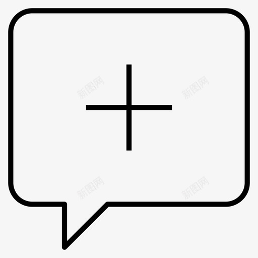 添加聊天信息加图标svg_新图网 https://ixintu.com 信息 图标 添加 聊天 加图 短信 混合