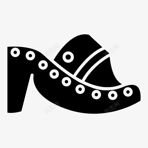 鞋高跟鞋穿着svg_新图网 https://ixintu.com 女人 高跟鞋 穿着 楔子 鞋雕文