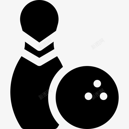 保龄球瓶31号拱廊填充svg_新图网 https://ixintu.com 保龄球 31号 拱廊 填充