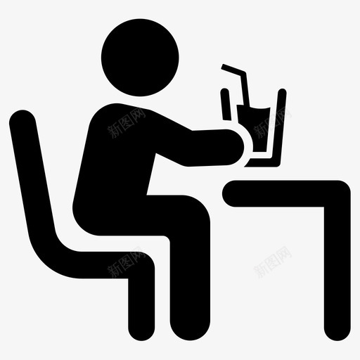 饮料点心坐着svg_新图网 https://ixintu.com 饮料 点心 坐着 桌子