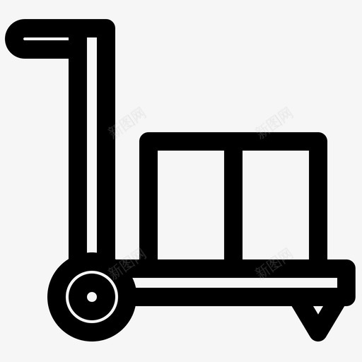 购物车gps地图svg_新图网 https://ixintu.com 购物车 地图 gps 导航 粗体 lineset534