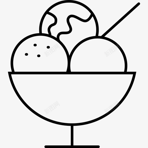 13冰激凌球svg_新图网 https://ixintu.com 冰激凌