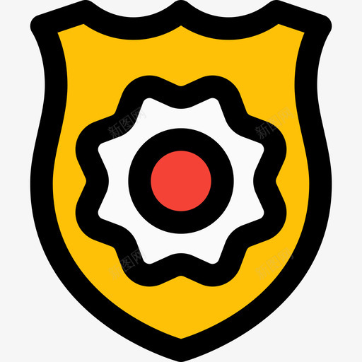 警察徽章22线颜色svg_新图网 https://ixintu.com 警察 徽章 颜色
