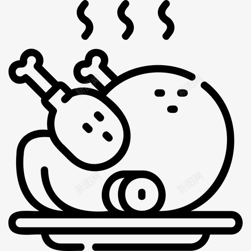烤鸡快餐121直系svg_新图网 https://ixintu.com 烤鸡 快餐 直系