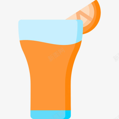 橙汁夏季食品和饮料10无糖图标