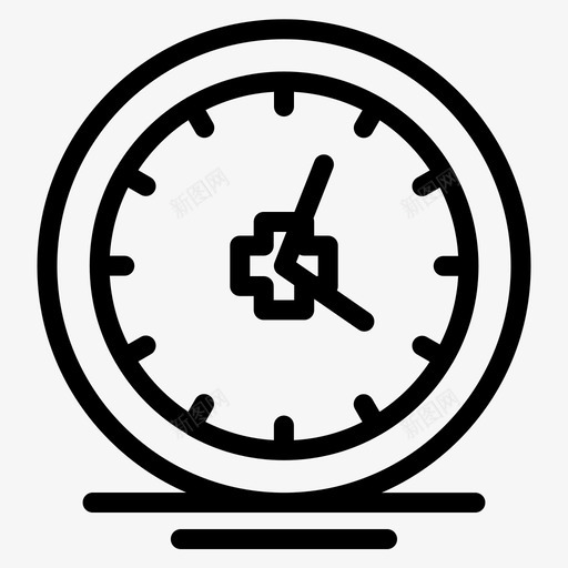 医疗时钟医院svg_新图网 https://ixintu.com 医疗 时钟 医院 时间 医疗保健 加粗 粗线