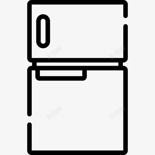 冰箱家用电器28线性svg_新图网 https://ixintu.com 冰箱 家用电器 线性