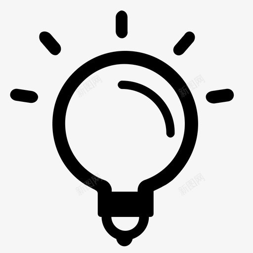 情景icon开灯反白svg_新图网 https://ixintu.com 情景 icon 开灯 反白