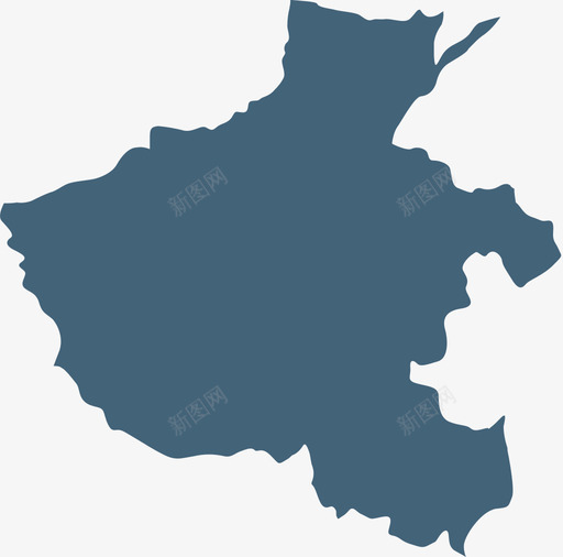 河南省svg_新图网 https://ixintu.com 河南省 地图 填充 单色