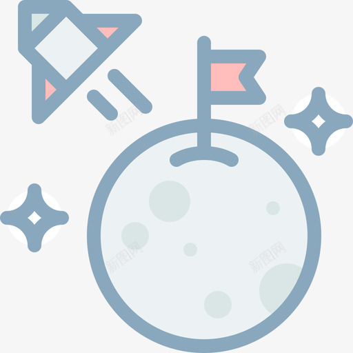 登月10号星系线性颜色svg_新图网 https://ixintu.com 登月 10号 星系 线性 颜色