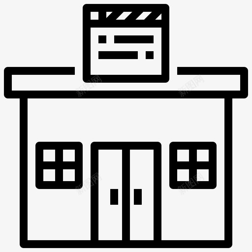 电影制片厂建筑电影院svg_新图网 https://ixintu.com 电影 制片厂 建筑 电影院 奥维 视频制作 大纲
