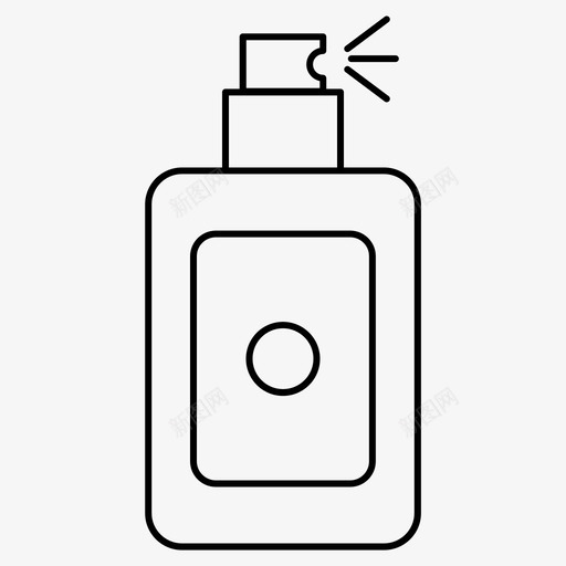 香水化妆品喷雾svg_新图网 https://ixintu.com 香水 化妆品 喷雾 时尚 细线 线条 套装