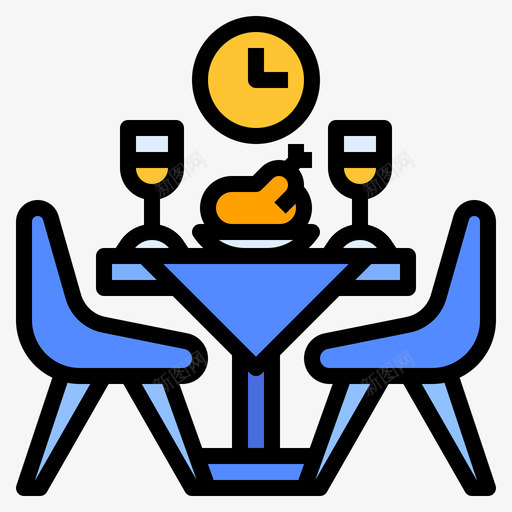 餐厅新常态线条色彩svg_新图网 https://ixintu.com 餐厅 新常态 常态 线条 色彩