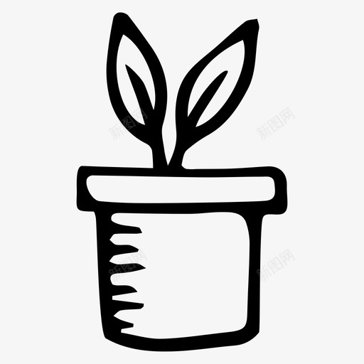 植物涂鸦花园svg_新图网 https://ixintu.com 植物 涂鸦 花园 室内