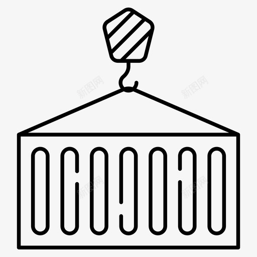 集装箱吊装集装箱起重机起重机服务svg_新图网 https://ixintu.com 集装箱 起重机 吊装 服务 集装箱运输 运输 矢量 线图 图标