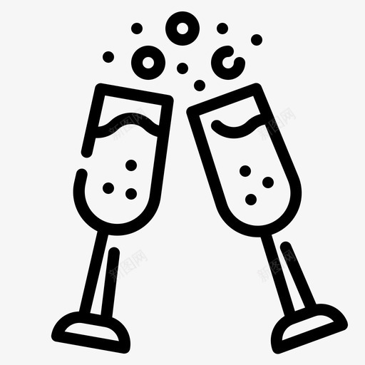 喝酒生日庆祝svg_新图网 https://ixintu.com 生日 聚会 喝酒 庆祝 干杯