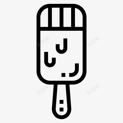 冰淇淋冰淇淋37直线型svg_新图网 https://ixintu.com 冰淇淋 直线 线型