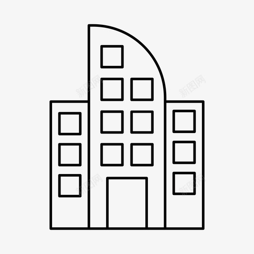办公楼商业金融svg_新图网 https://ixintu.com 办公楼 商业 金融