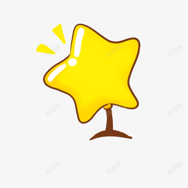 小星星Q版q版Q版饰品png免抠素材_新图网 https://ixintu.com 小星星 饰品