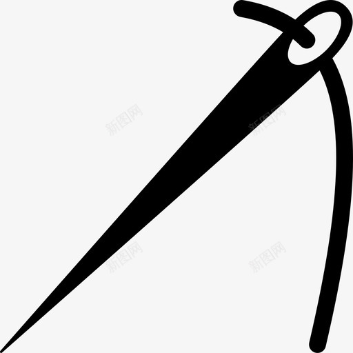 针缝纫缝纫针svg_新图网 https://ixintu.com 缝纫 缝纫工 工具