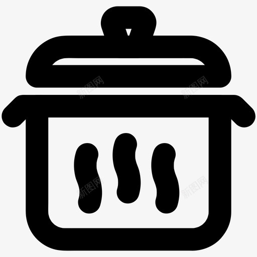 压力锅食品厨房svg_新图网 https://ixintu.com 压力锅 食品 厨房 家用电器