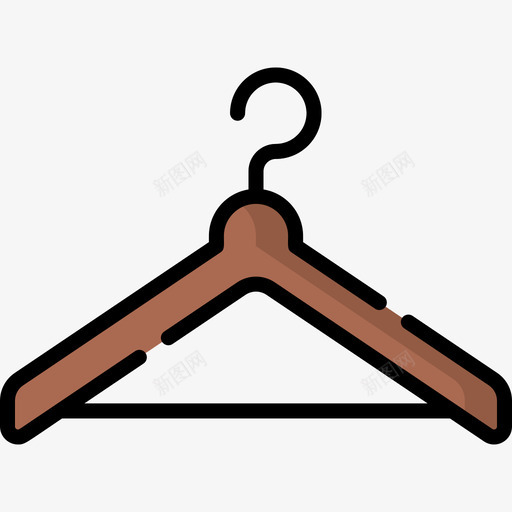 衣架家居用品29线性颜色svg_新图网 https://ixintu.com 衣架 家居用品 线性 颜色