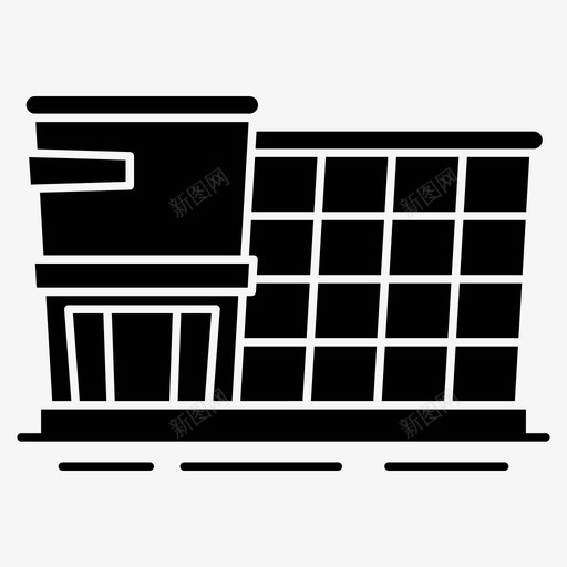 购物中心市场商场svg_新图网 https://ixintu.com 购物中心 市场 商场 商店 室内 建筑物 向量 图标