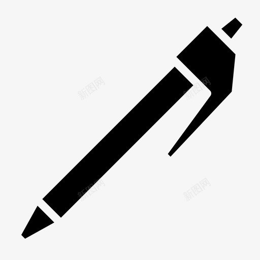 笔文具工具svg_新图网 https://ixintu.com 文具 工具 书写 返校 实心 图标